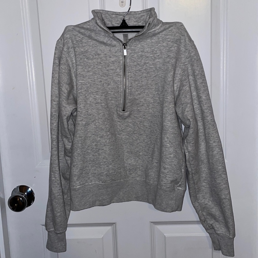 Fabletics Grey Quarter Zip - image 1